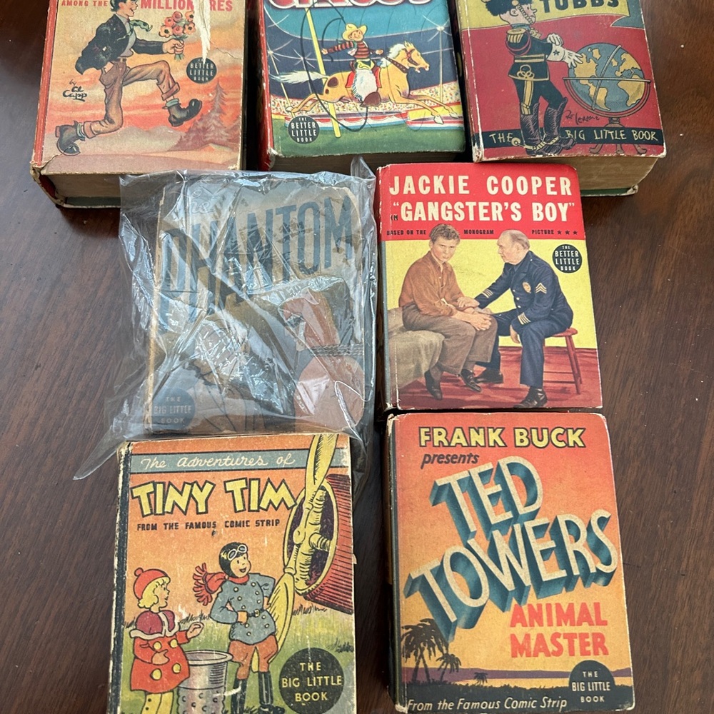 Vintage Big Little Book Collection of seven titles vintage children’s books